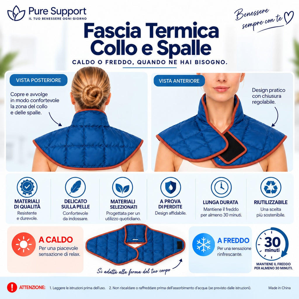 Fascia Termica Collo e Spalle Caldo/Freddo