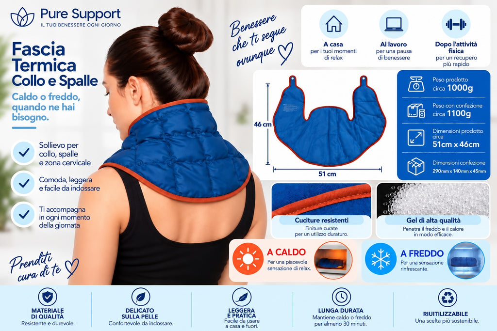 Fascia Termica Collo e Spalle Caldo/Freddo