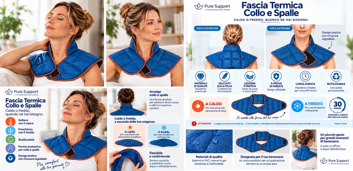 Fascia Termica Collo e Spalle Caldo/Freddo