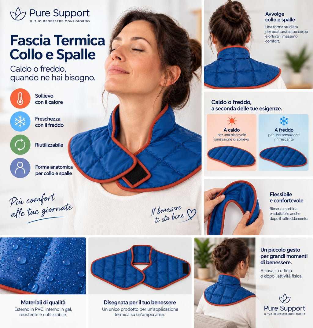 Fascia Termica Collo e Spalle Caldo/Freddo